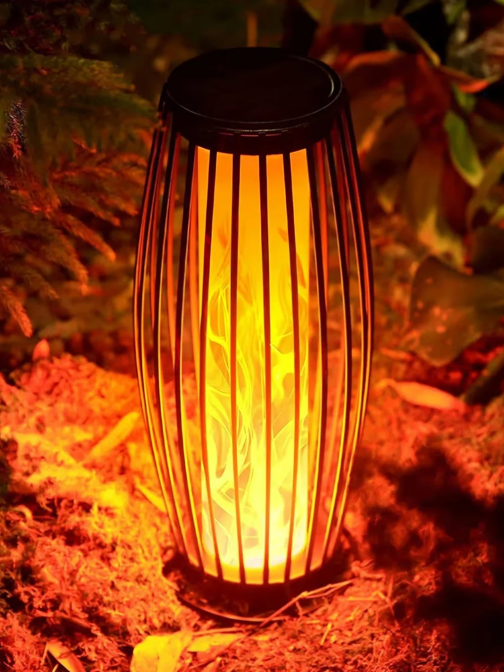 Solar Outdoor Flickering Flame Lantern